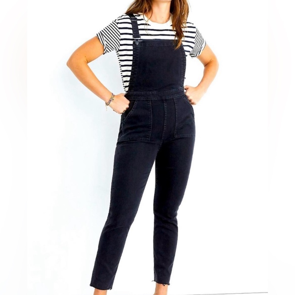 Madewell Black Overalls Slim Fit Stretch